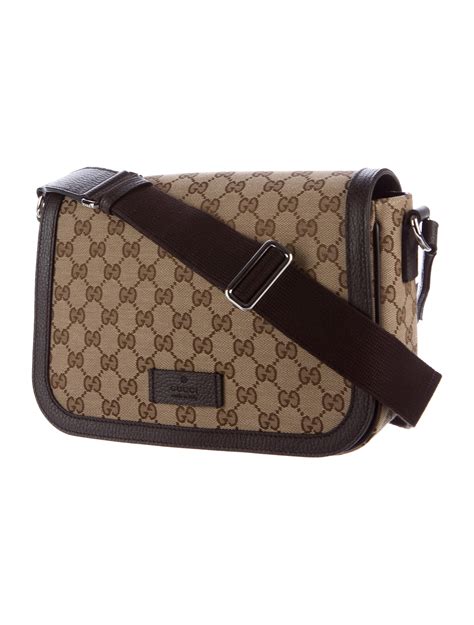 gucci gg canvas crossbody bag|authentic gucci crossbody bag unisex.